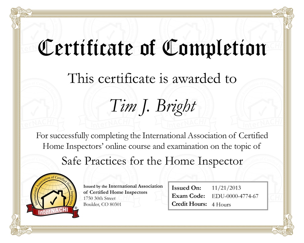 Safe Practices for the Home Inspector 